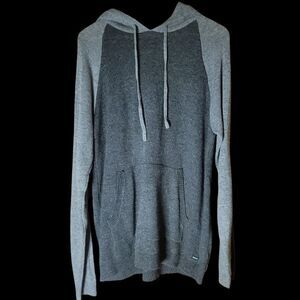 RVCA Two-Tone Gray Hoodie Sweater